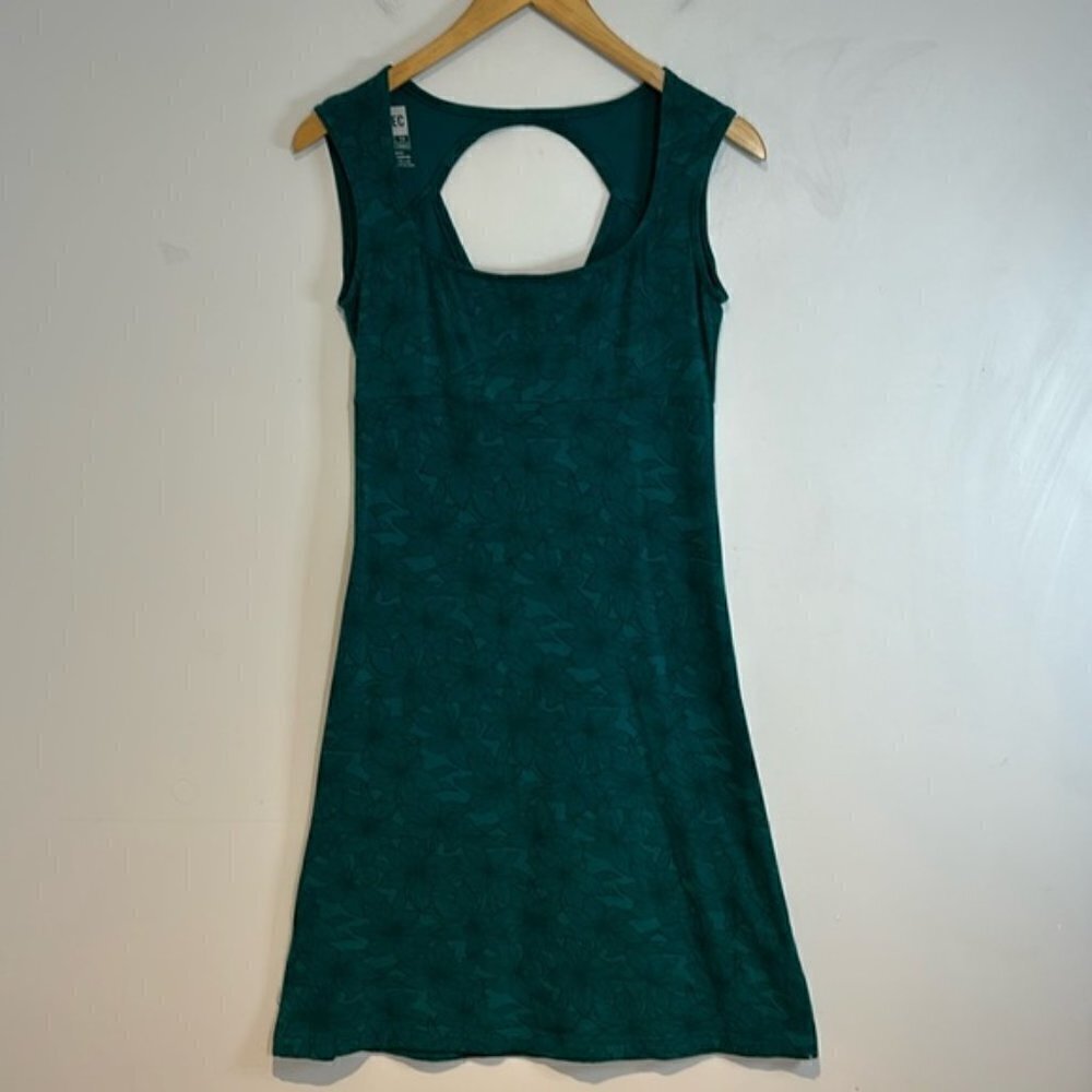 MEC mountain equipment co-op stretch floral A-line dress size XS